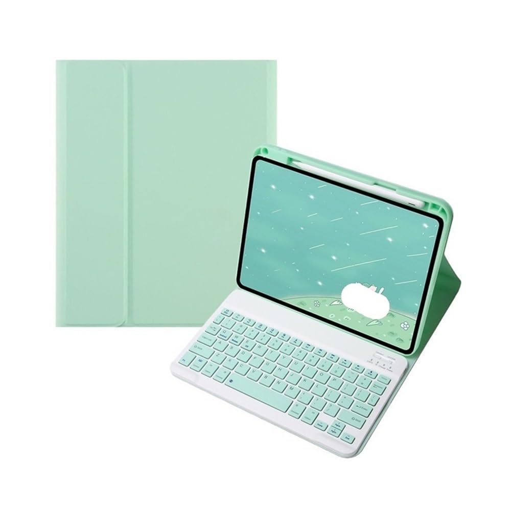 Funda de cuero con teclado QWERTY para iPad Air 11 2024 7