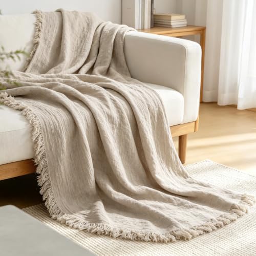 100% Pure Linen Blanket Queen