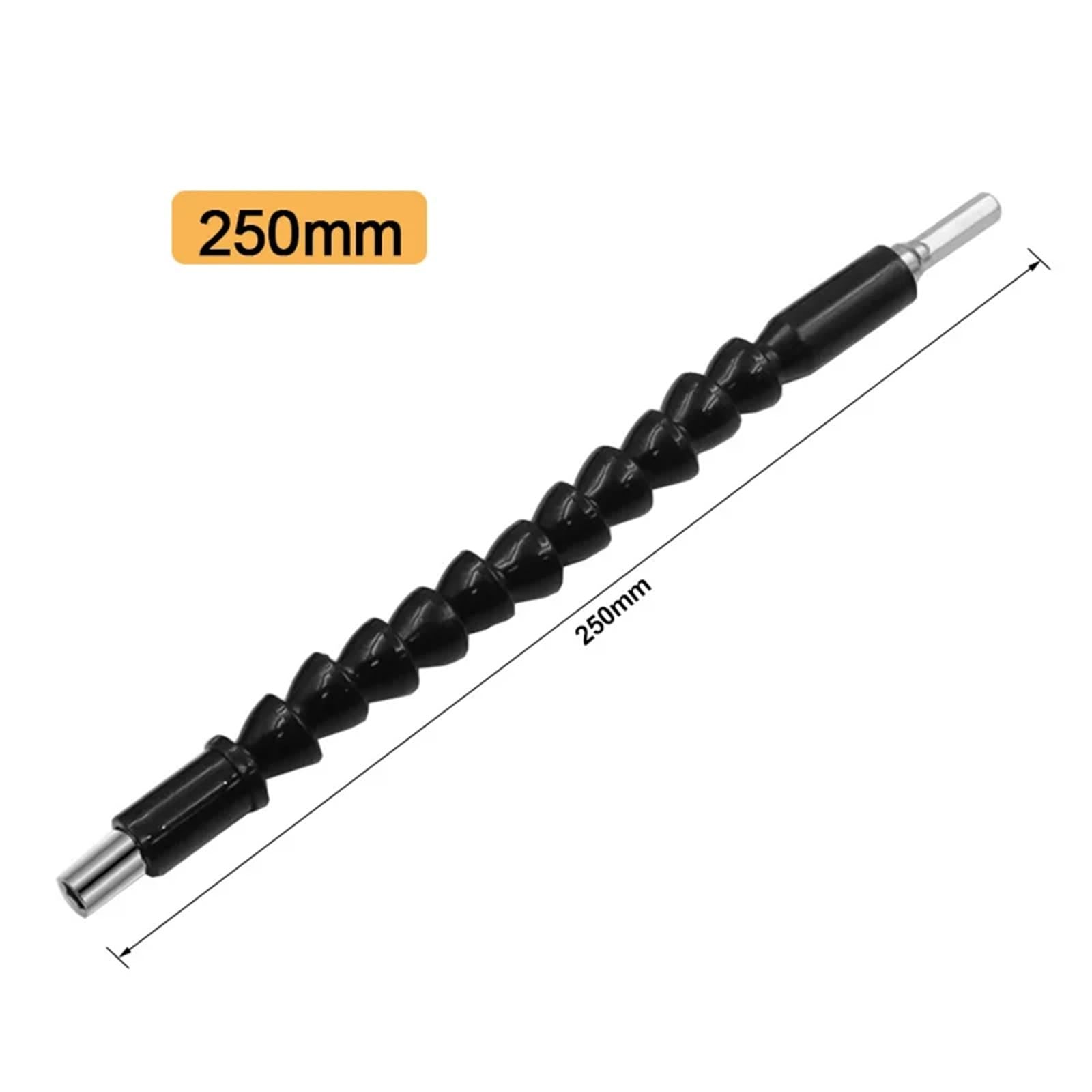 Elastyczne wiertło 1 szt. Elastyczny wałek przedłużający uchwyt na bity śrubokrętowe do wiertarki elektronicznej 195 mm 250 mm 295 mm(250mm)