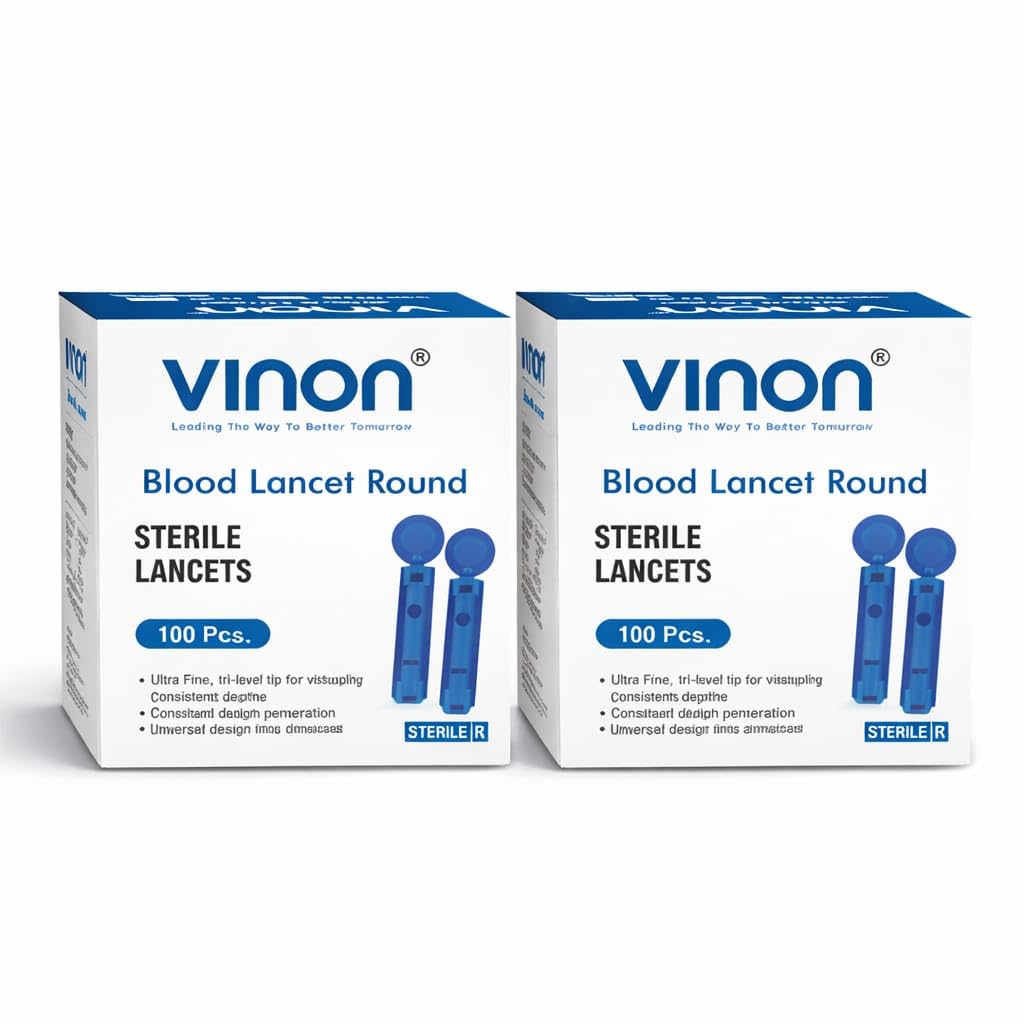 Blood Lancets Round, Sterile Disposable Diabetic Lancets for Blood Glucose Testing, Ultra Sharp & Painless, Universal Fit for Lancing Devices, Safe Twist Cap Design (Pack of 2)-image-35