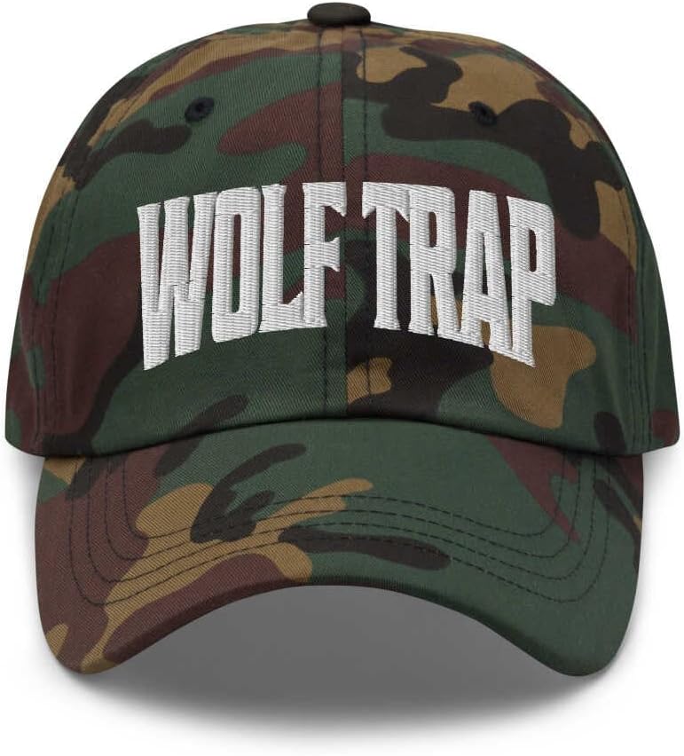 Wolf Trap Baseball Cap Wolf Trap Dad Hat Virginia VA Hat Embroidered Souvenir
