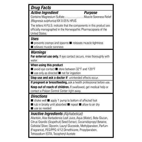 Image of Theraworx Fast-Acting Foam for Foot Cramp Relief with Magnesium Sulfate - 3.4 Fl Oz - 1 Count (Pack of 2)