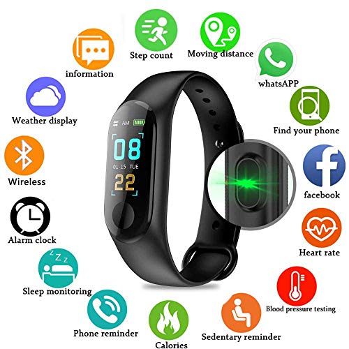 PAWACA Fitness Tracker, Color Screen Activity Tracker with Heart Rate/Sleep Monitor, IP67 Waterproof