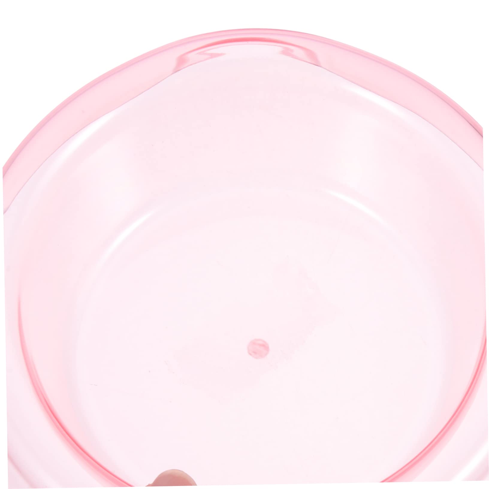 GRIRIW Pet Dog Bowl Cat Bowl Crystal Single Bowl for Dogs and Cats Pink l Size Food and Water Bowl Spill Design