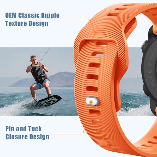 Garmin Forerunner 245 55 645 Watch Band 20mm Silicone Sport for Venu Sq/Sq 2 Music/Venu 2 Plus/Vivoactive 5 3 /Vivomove