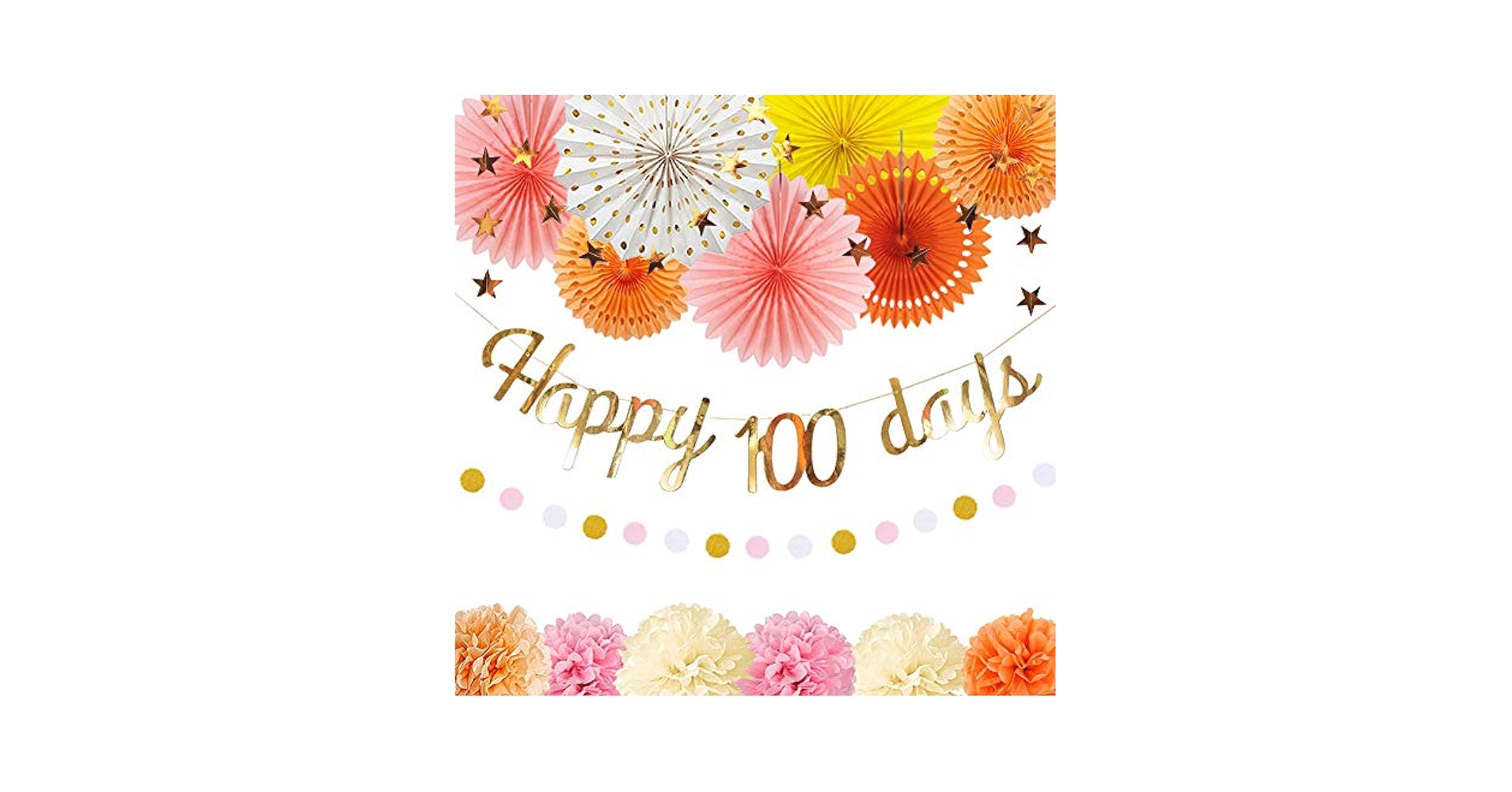 Amazon.co.jp: bardsxgfg(あき) 100日祝い 飾り 女の子 誕生日