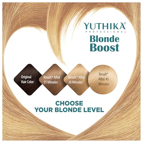 Image of Yuthika Professional Blonder Powder for Hair 250g, Blonde Boost Hair Lightning Powder with Conditioning Actives, Upto 8 Levels Lift, Visible Effect on All Hair Types