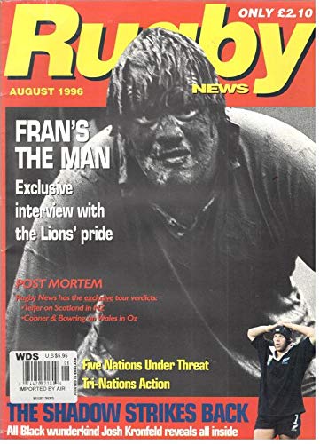 RUGBY NEWS AUGUST 1996