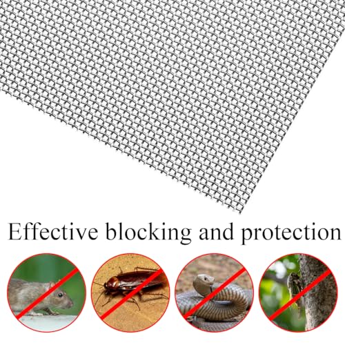 6 PCS Stainless Steel Wire Mesh Sheets, 20 Mesh A5 Rodent Mesh, Rodent Control Metal Insect Woven Fine Mesh Panels, Proofing Meshes for Air Brick Vent Mesh Cover, Home, Kitchen, Garden (15x21cm) - Image 7