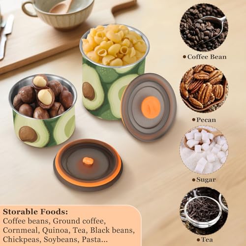 Contenedor de Almacenaje de Café Avocado Acero Inoxidable miniatura 6