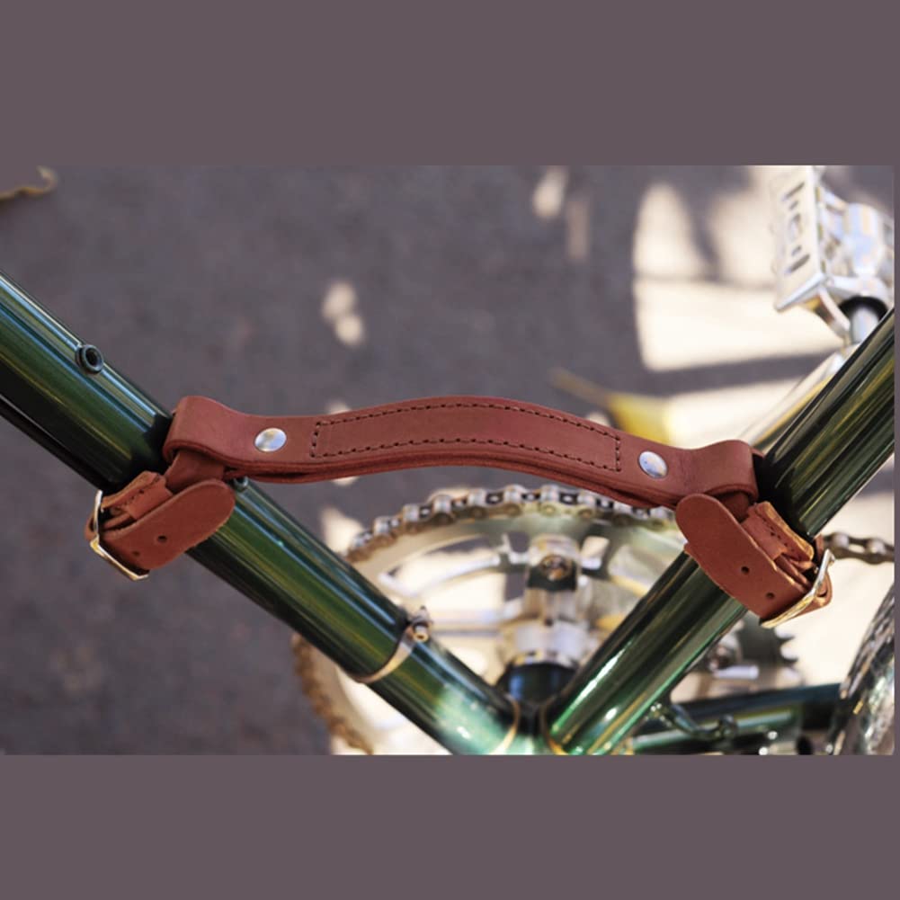iSpchen Fahrrad Tragegriff leder Fahrradträger Transportgriff Fahrradrahmen Tragegriff Universal Tragbar Griff Lifter für Mountain Road Bike Zubehör : 