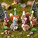 Zyghjort 10 Pack Mini Party Hats for Stuffed Animals Figures, Mini Birthday Hats Glitter Cone Party Hat Colorful Decor Adjustable Cone Hat with Tinsel Pom Pom Birthday Toppers Accessories