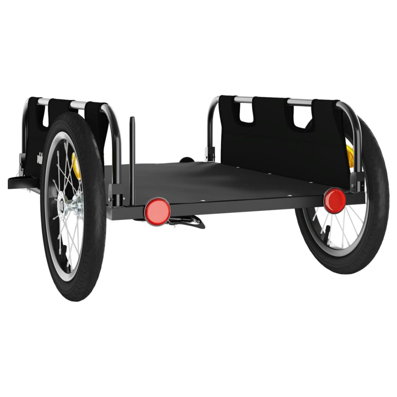 ARKEM Remolque de Carga para Bicicleta Hierro y Tela Oxford Negro Remolque Bicicleta niños Remolque Coche