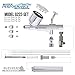 Master Airbrush G222 Multi-Purpose Dual-Action Gravity Feed Airbrush Gun Set for Model Painting, Graphics, Cake & Fine Art - Air Brush Gun Kit with 3 Nozzle Sets (0.2, 0.3, 0.5mm) & 1/3 oz Cup