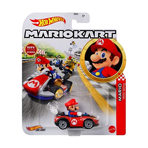 DieCast Hotwheels Mario Kart Mario Wild Wing miniatura 1