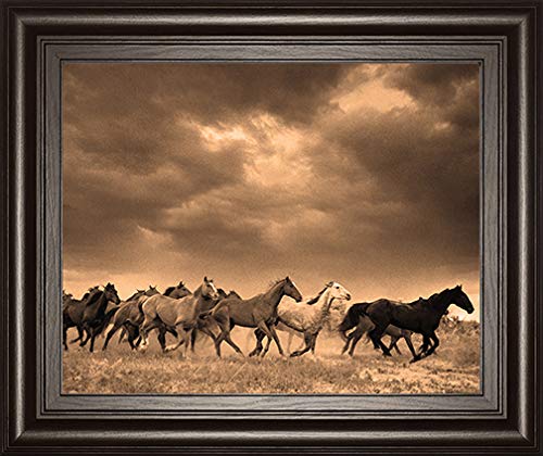 Classy Art Remuda #6" By Jahiel Framed Print Wall Art, Brown