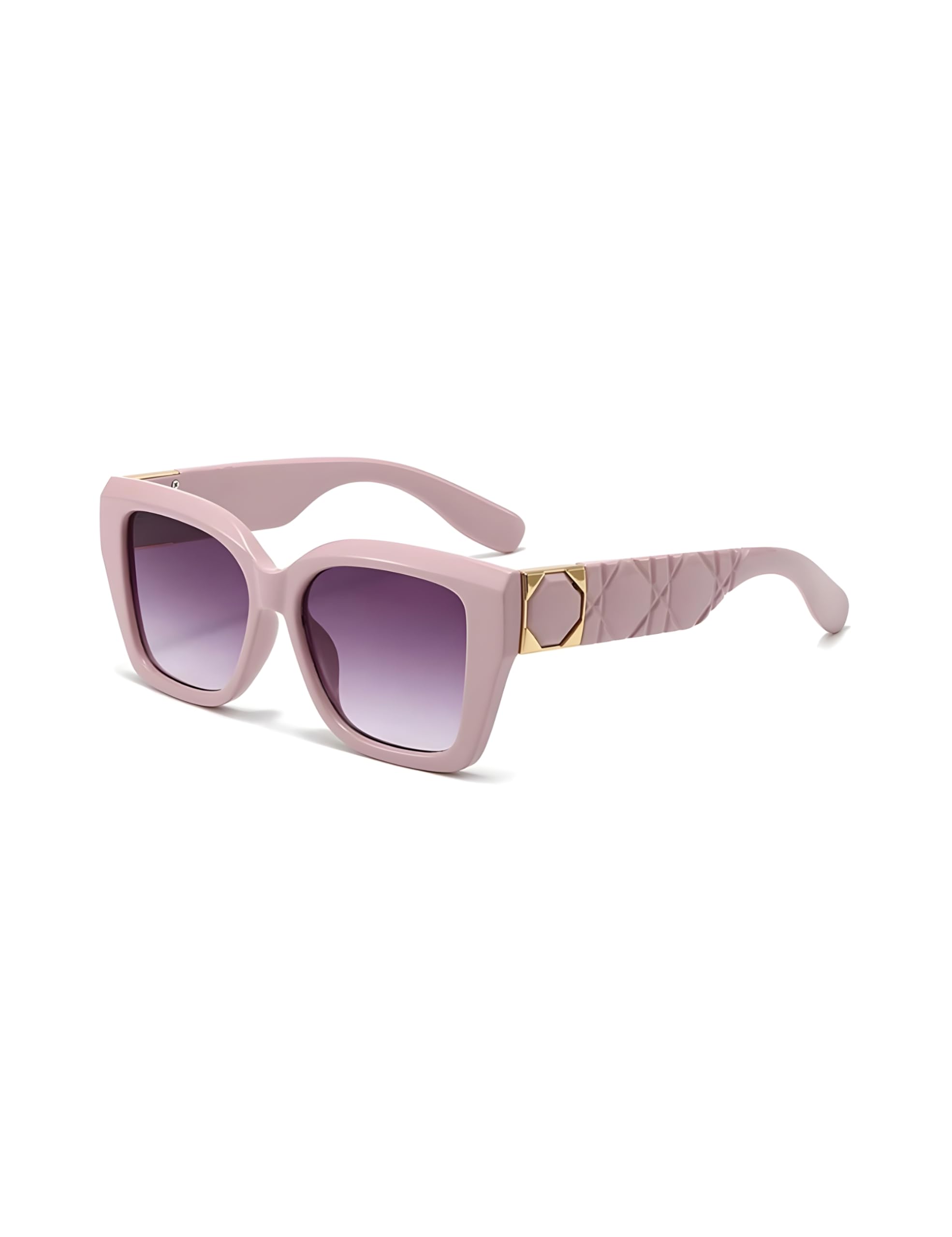Nora Square Sunglasses For Women | UV400 Protected | Durable Polycarbonate Frame | Luxury Gold Detail | Trendy Designer Shade-image-26