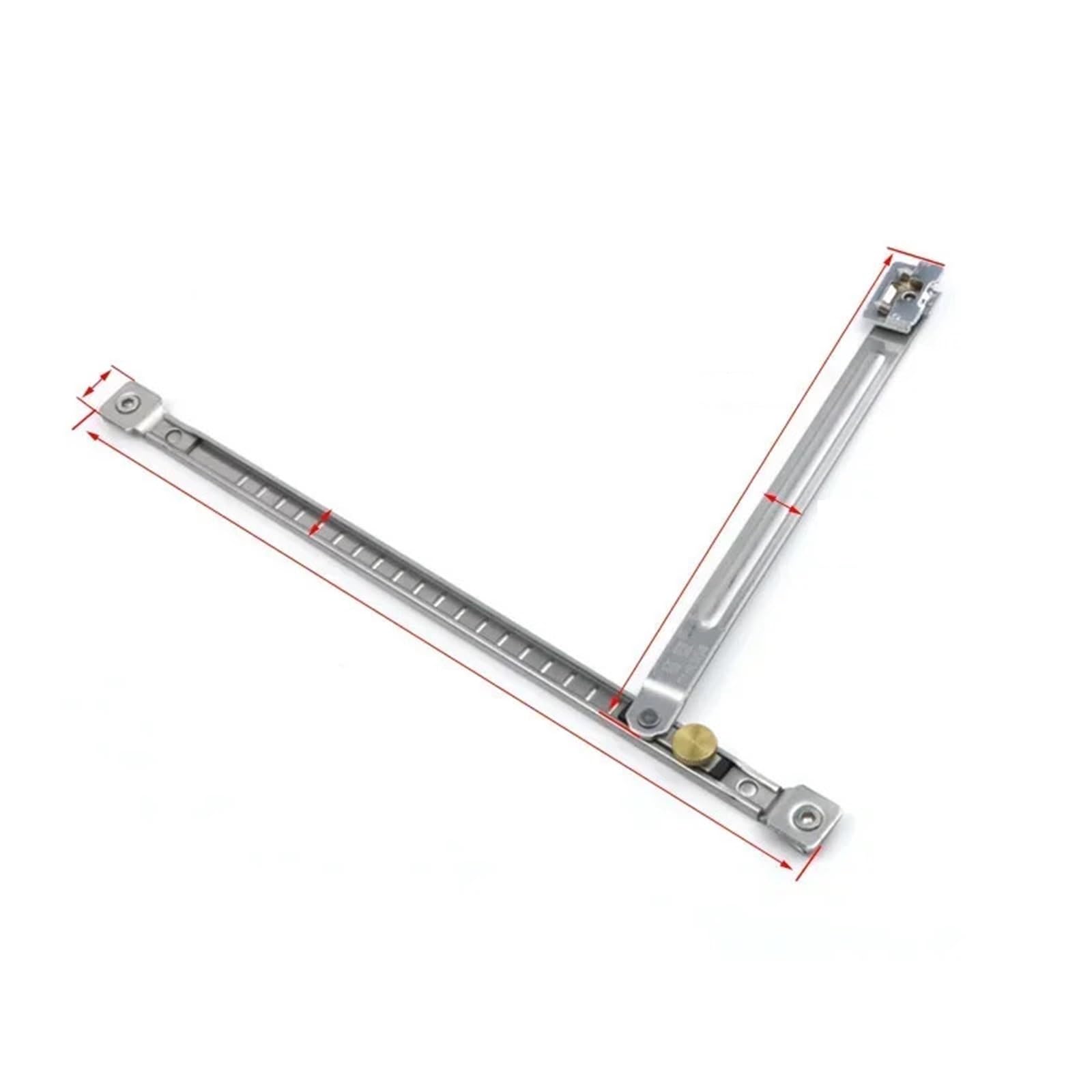 Window Hinge 3pcs Stainless Steel Telescopic Wind Brace Locator Aluminum Window Position Stopper Control(B Type-Free Punch)