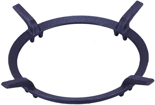 Estufa de hierro fundido negro para estufas de gas, salvamanteles, anillo de soporte de wok (A)