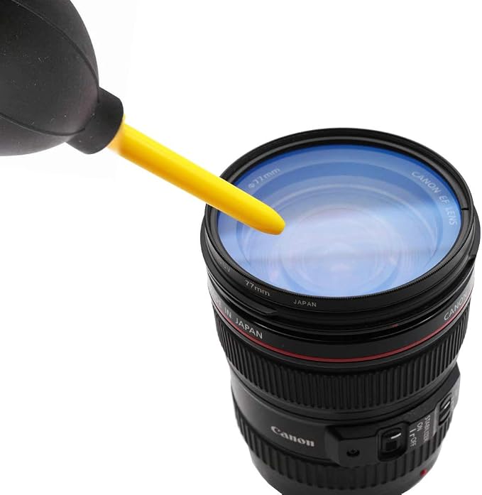 Soplador de aire para limpieza de cámaras DSLR y lentes miniatura 5