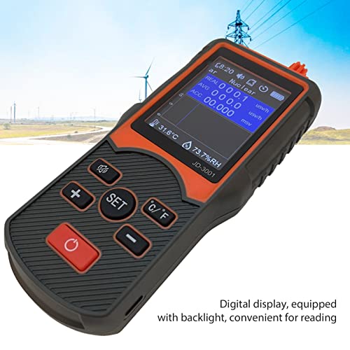 Image of Nuclear Radiation Detector, One Handed Electromagnetic Detector, Electromagnetic Detector with Digital Display for Construction Engineering, Industrial Environment Monitoring