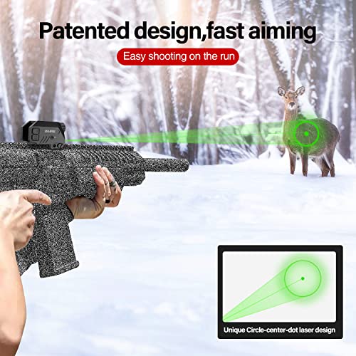 Image of SOLOFISH 500lm Pistol Light and Purple /Infrared (IR) /Green Blue Beam Combo, Rechargeable Aluminum Weapon Light and Beams for Guns with a Rail