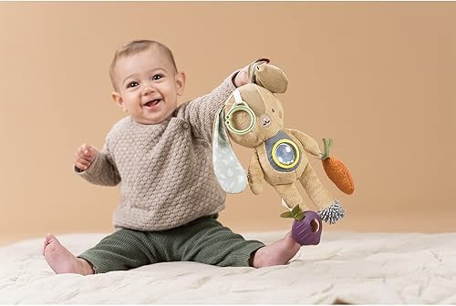 Miniatura 7 de Taf Toys Jenny Activity Bunny - Juguete de actividad suave para recién nacido y bebé. Ayuda a desarrollar habilidades motoras. Perfecto para juegos