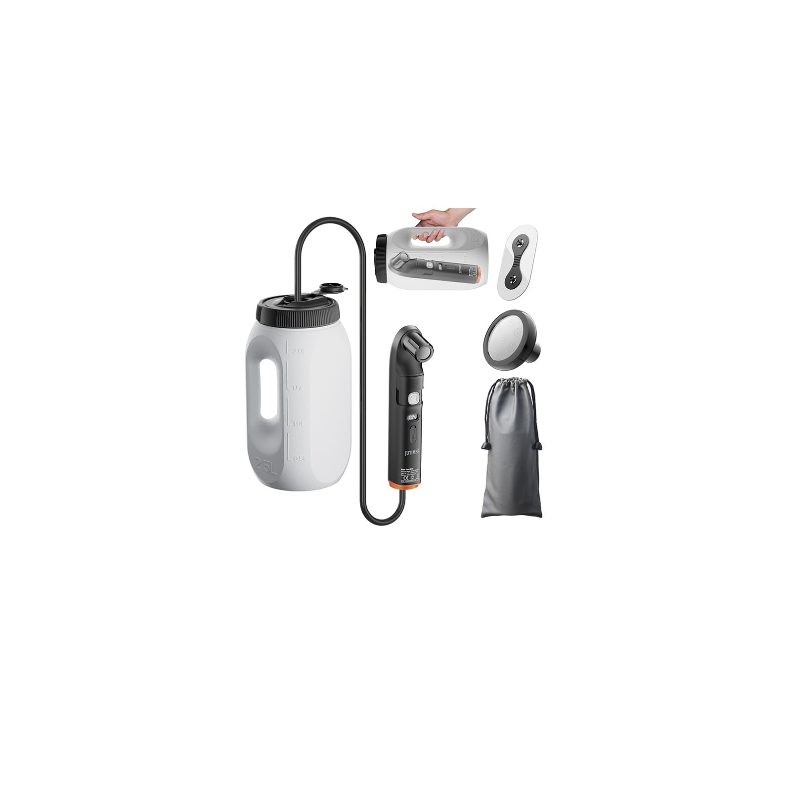 Tragbar Po Dusche 2.5L - Elektrisches Bidet-Reise-Bidet, Outdoor & Wandern, ersetzt Feuchtes Toilettenpapier, ideal für Männer, Frauen, Schwangerschaft & Reisen,Duschbrause | Outdoor & Wandern, ersetzt Feuchtes Toilettenpapier, ideal für Männer, Frauen, S