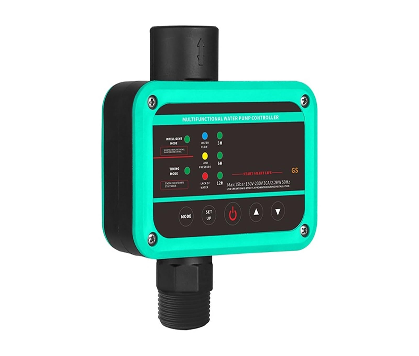 Ciśnieniomierz, Przełącznik ciśnieniowy Przełącznik ciśnieniowy pompy wodnej typu Gs, automatyczny regulator ciśnienia pompy wodnej 10A 15A 25A(Green)