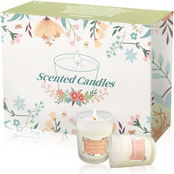 Miniatura 8 de KCVC Velas perfumadas fuertes en tarro de vidrio para mujeres, velas perfumadas fuertes para aromaterapia, velas de cera de soja con aceite