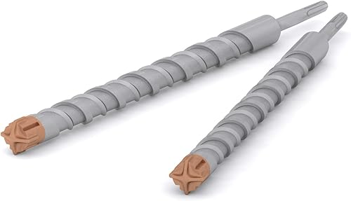 Miniatura 5 de E&K Broca de martillo rotatorio SDS Plus de 1-38 pulgadas para anclar en cemento de piedra de mampostería de cemento de esgrima de paneles de