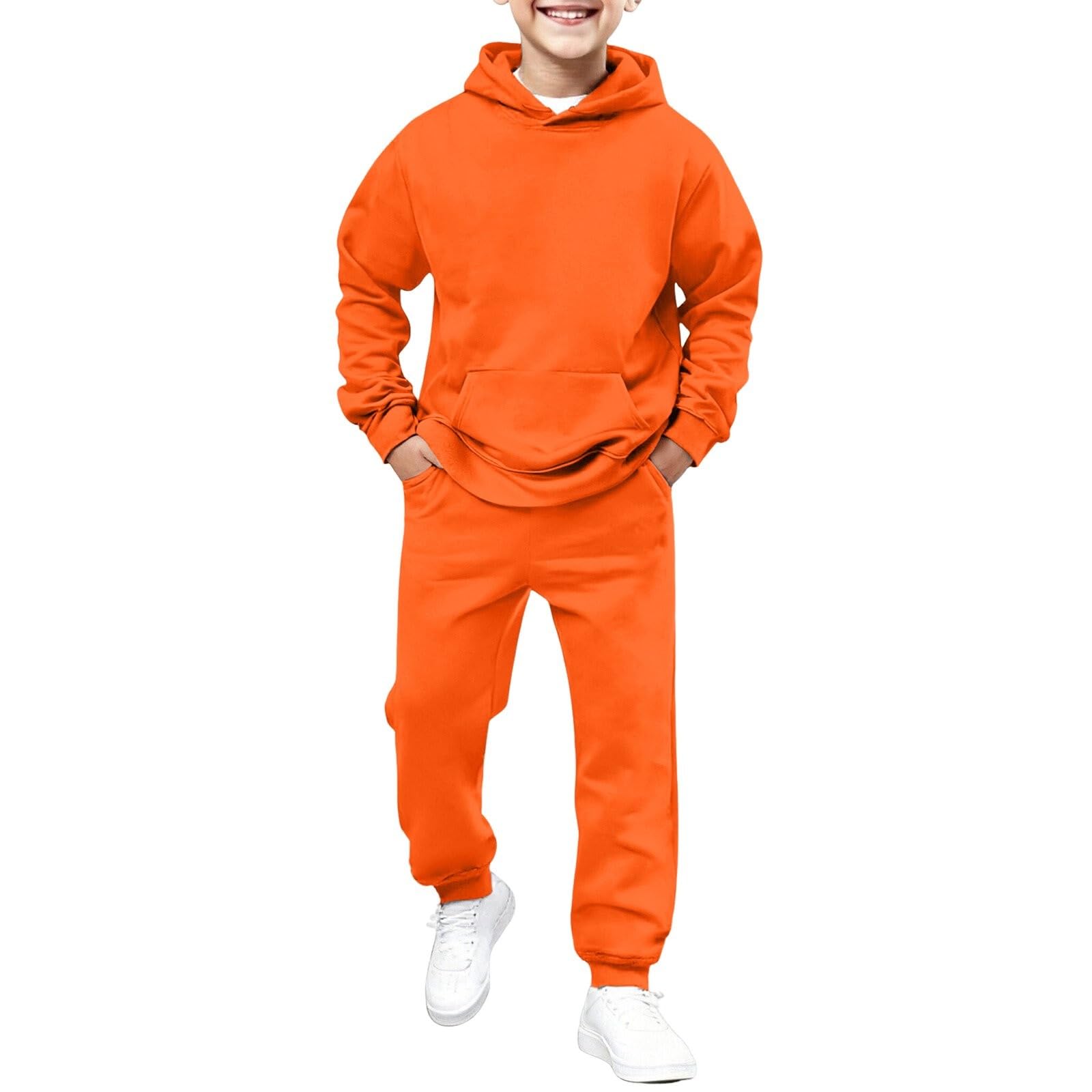Conjunto de chándal para niñas, sudadera de manga larga y pantalones deportivos de 2 piezas, conjuntos de sudadera con capucha y pantalones deportivos para la escuela