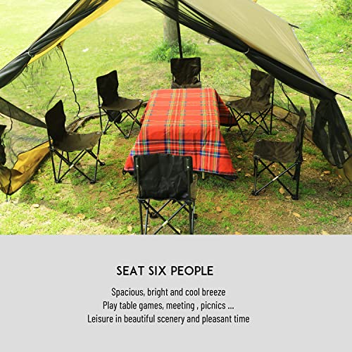 Preself Screen House for Hammock Canoe Picnics Backyards Backpacking Camping Beach in Summer - Image 5