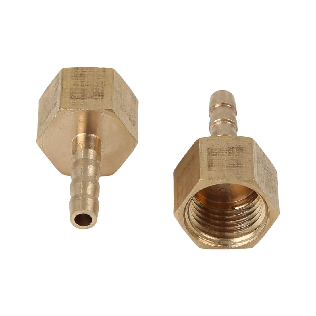 X AUTOHAUX 5 szt. tulejka do węża samochodowego mosiądz ID X 1/4'' NPT gniazdo wąż 4mm