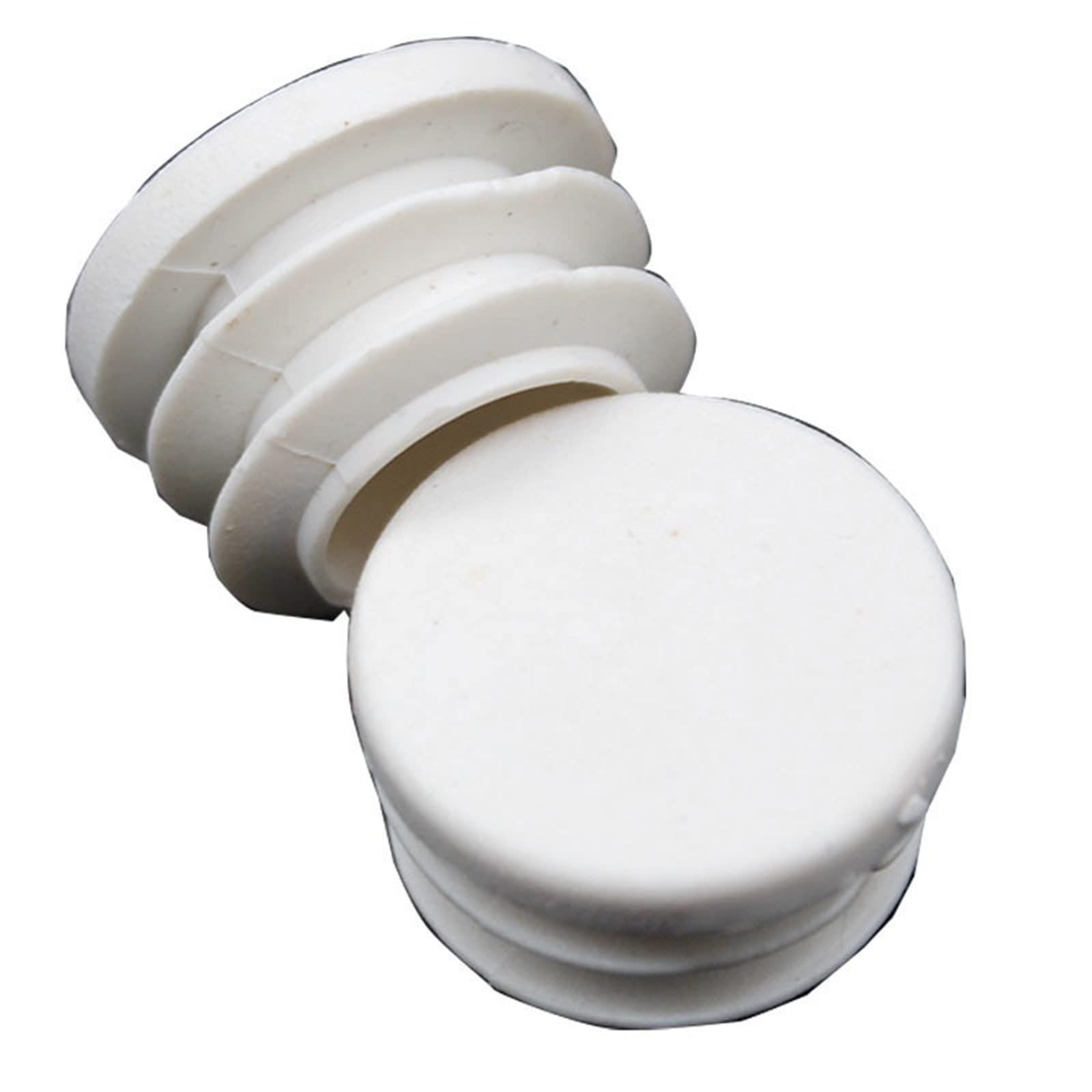 Tappi Per Tubo EMT 1-1/8&Prime; OD &ndash; 4 Pezzi, Push-in, Testa Piatta, Polietilene