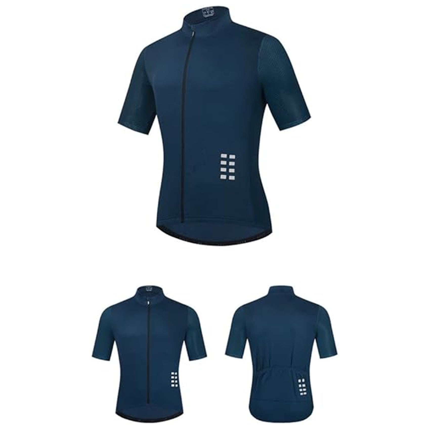 Koszulka rowerowa męskie damskie krótkie rękawy jeździeckie letnie oddychające koszulki rowerowe odblaskowe szybkoschnące rowerowe T-shirt rowerowy ubrania,Cyan-ASIAL/EURM