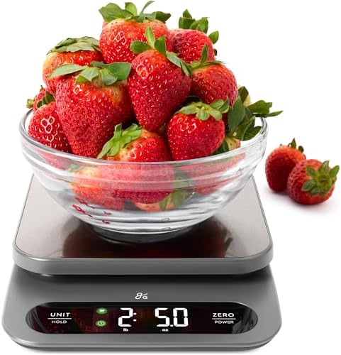 Greater Goods Digital Food Scale for Kitchen & Baking, 10kg/22lb ...