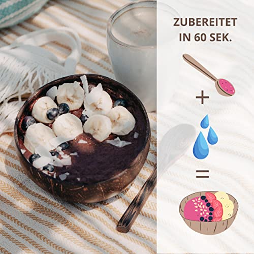 BREKKY - Kakaolicious - Smoothie Bowl - Vegan - 100% natürliche Zutaten - ohne Zuckerzusatz - easy Zubereitung - Superfood Mix - Frühstück