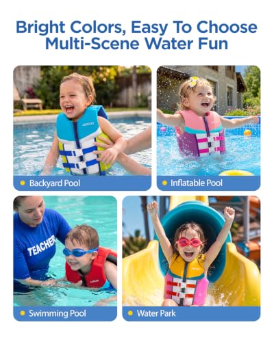 AEOCOO Toddler Swim Vest for 50-70 Pounds, Kids Pool Floaties Vest 5-7 Year Old, Puddle Swim Jumper Buoyancy Jacket, Boys, Girls, Niños, Ocean Hero - image 7