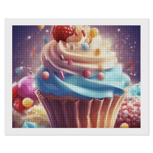Kit peinture diamant cupcakes 5D, idée cadeau créative adulte