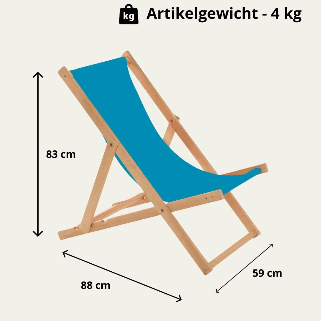 Leżak drewniany, składany, leżak przeciwsłoneczny, leżak ogrodowy, leżak plażowy, składany, drewniany, turkusowy