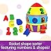 The Learning Journey Early Learning - Rocket Shape Sorter - Toddler Toys & Gifts for Boys & Girls Ages 12 Months and Up - Award Winning Toy (204207)