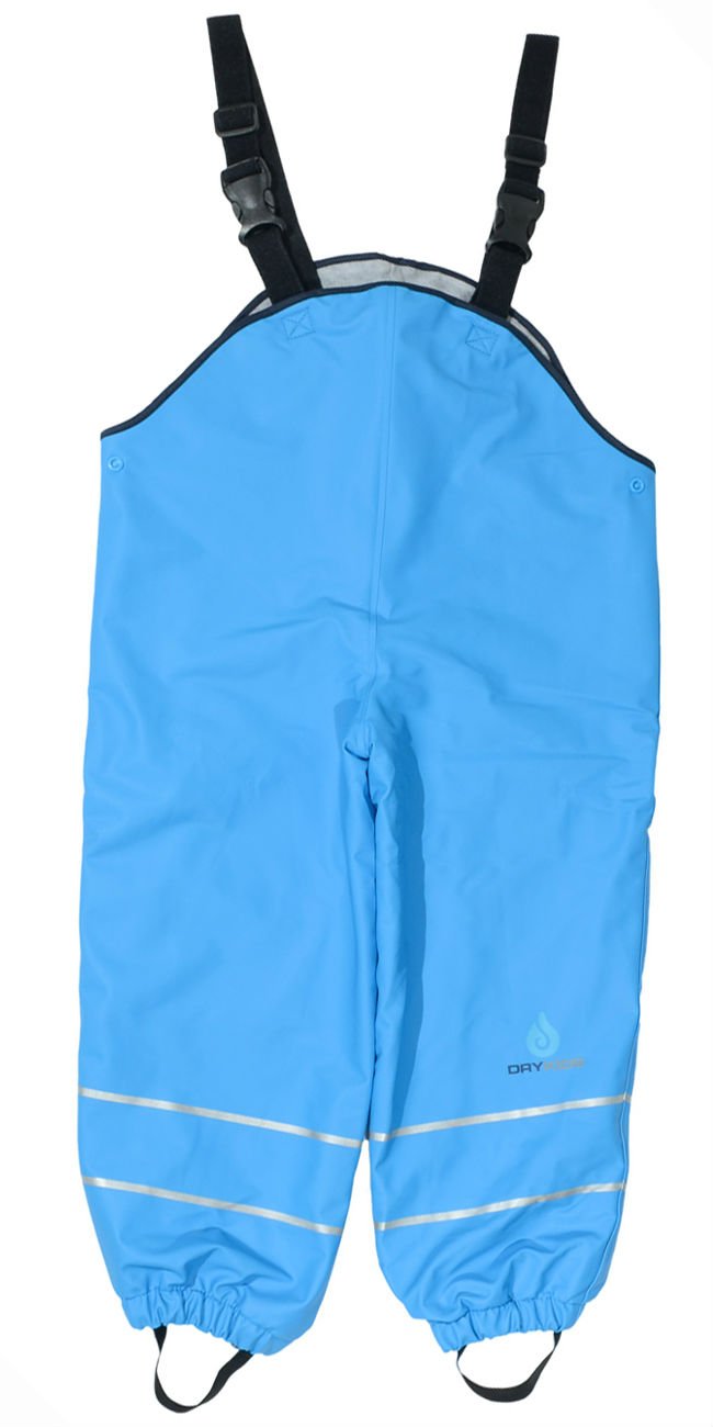 Dry Kids Turquoise Blue Dungarees Fleece Lined - Turquoise 7/8Yrs