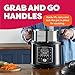 Instant Pot Pro 10-in-1 Pressure Cooker, Slow Cooker, Rice/Grain Cooker, Steamer, Sauté, Sous Vide, Yogurt Maker, Sterilizer, and Warmer, Includes App With Over 800 Recipes, Black, 6 Quart