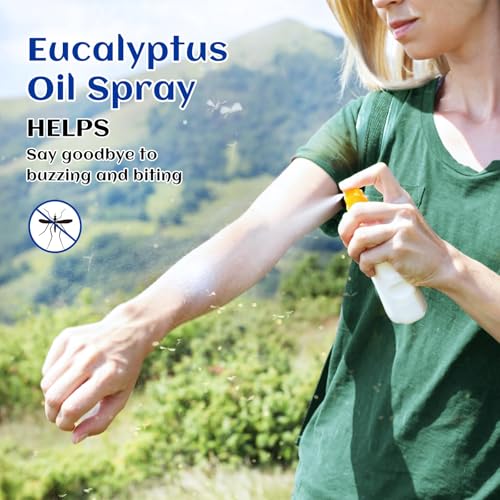 Image of HIQILI Eucalyptus Essential Oil for Spray, Diffuser & Skin, 100% Pure Undiluted - 16 Fl Oz