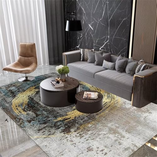 RUGMRZ Teppiche Flur Wohnzimmer Rechteckiger Teppich Für Wohnzimmer, Angenehm Zu Begehen, Schmutzabweisender Schlafzimmer Eingangsmatte 100X160Cm 3Ft 3.4''X5Ft 3''