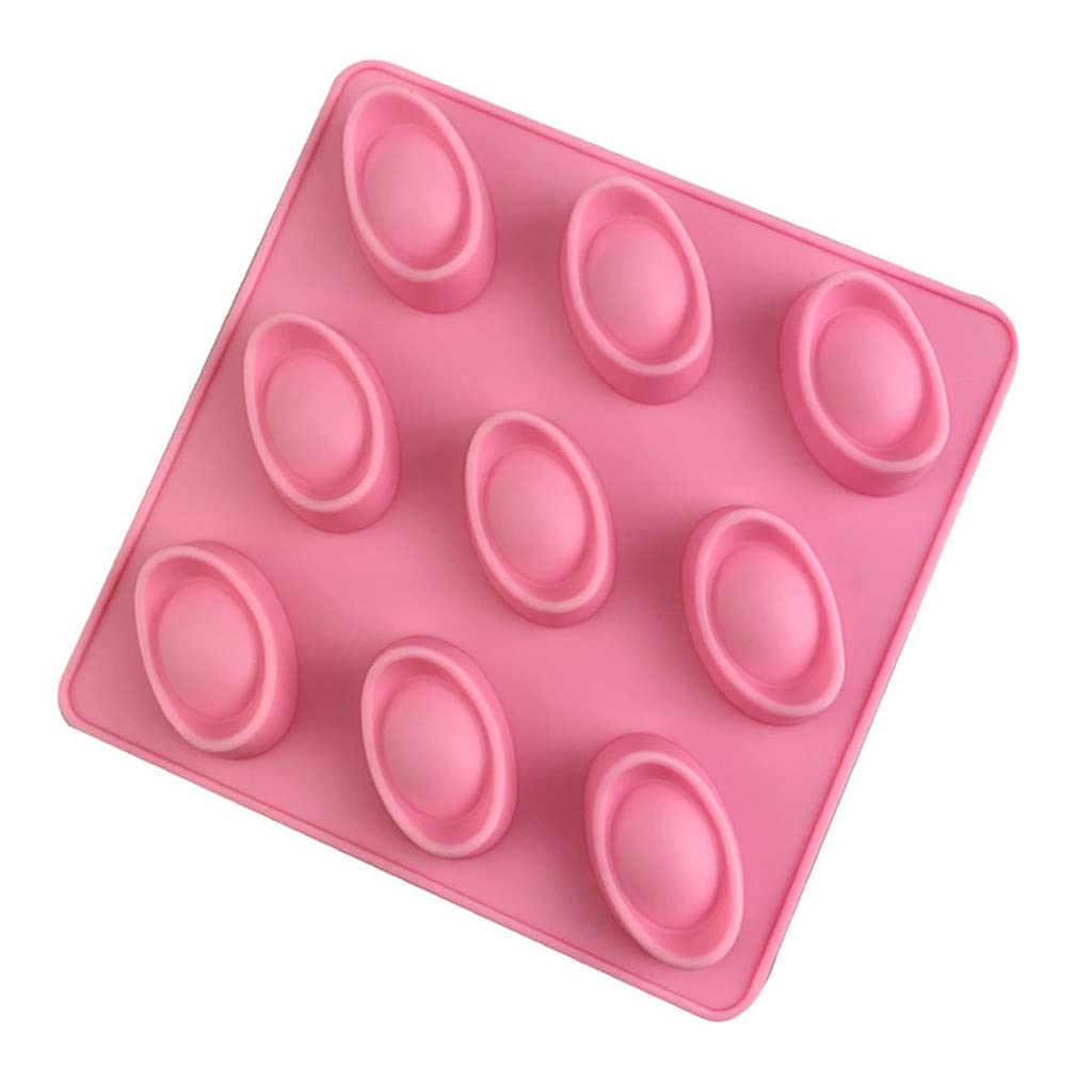oringnat 9-Hole Chocolate Gumpaste Mould Gold Ingot Shape Silicone Mold Fondant Jelly Mold Perfect for Baking Lover 2