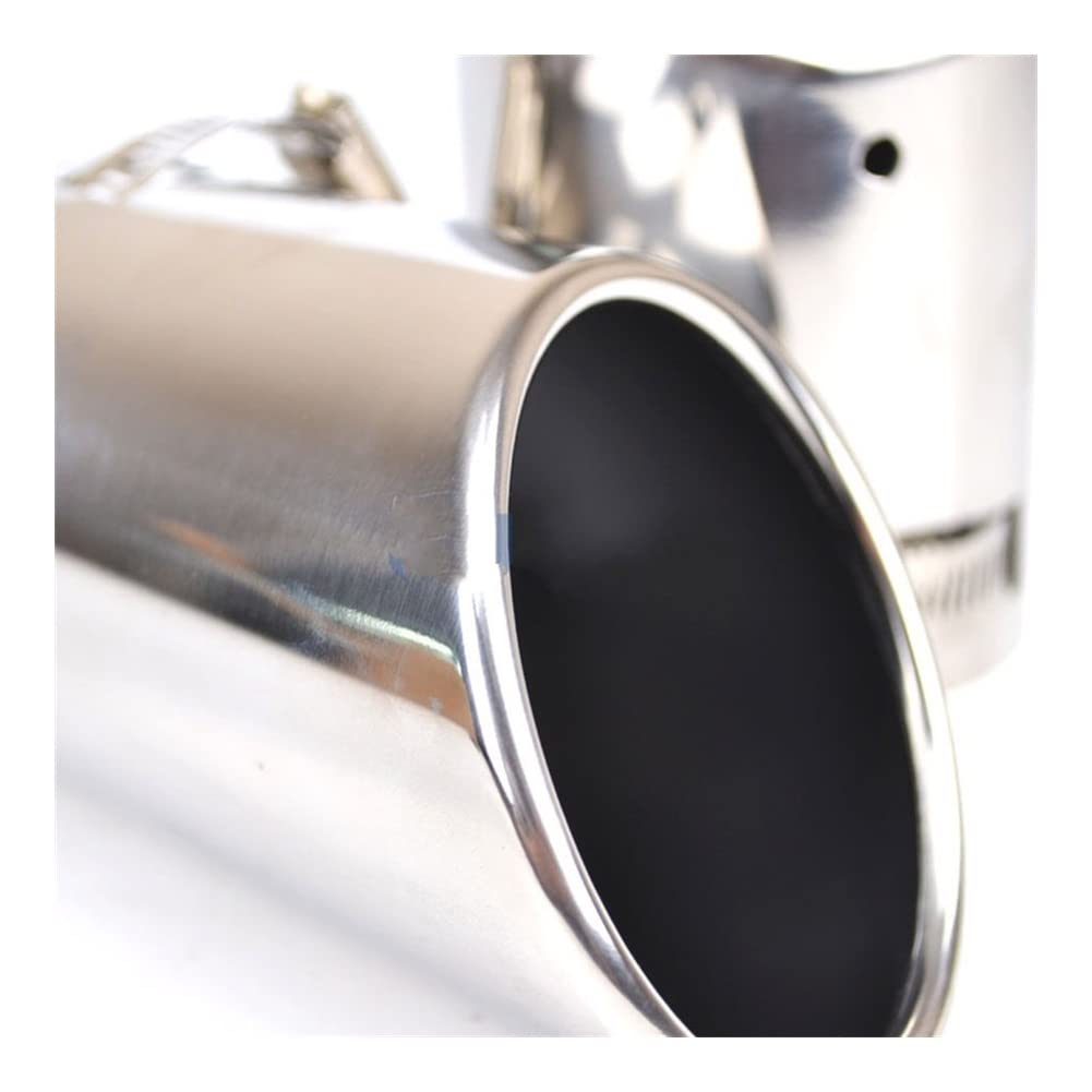 Terminali scarico 2x Silenziatore Per Auto Tubo Coda End Chrome Trim Coperchio Punta Scarico In Acciaio Inossidabile Per Passat Per B6 Per 3C 2005-2010 Per CC 2009-2012 Silenziatore scarico