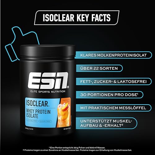 ESN Isoclear Whey Isolate Protein Pulver im Vergleich