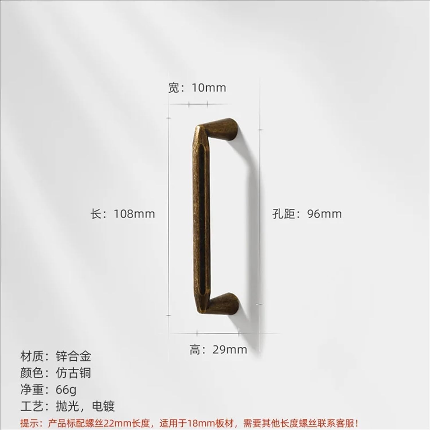Solid Antique Bronze Door Handle Kitchen Cabinet Dresser Drawer Pull 1Pcs(3-96mm)